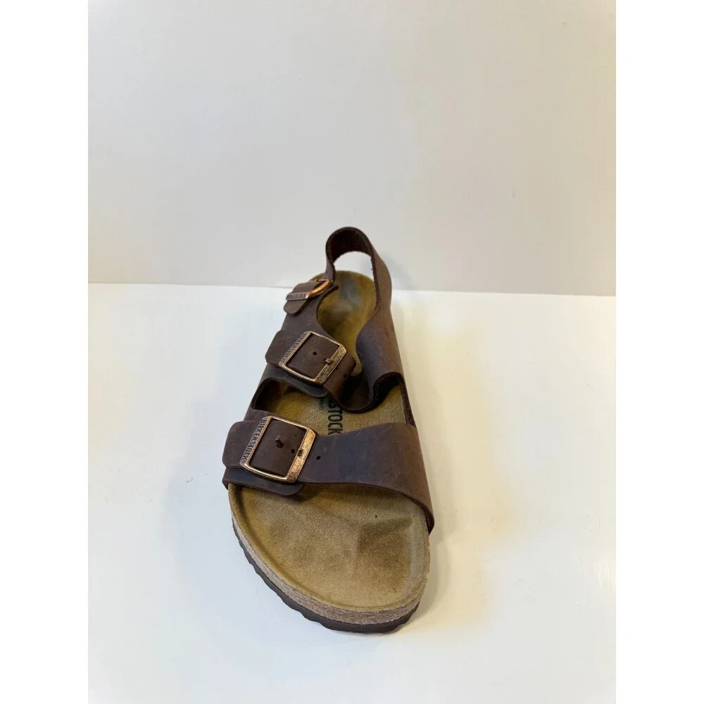 Birkenstock Mens Milano Sandals Oiled Leather EU 43 US 10 Regular Fit